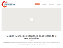 Tablet Screenshot of mecanizadoscarmona.com